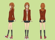 夏目あさ子の設定画。(C)ろびこ・講談社／「となりの怪物くん」製作委員会