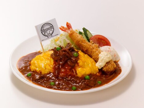 8月15日から31日まで販売される「Wagnaria 特製プレート ふんわり玉子のオムライス～ストロガノフ風～」1500円。