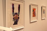 第4部の原画展示コーナー。