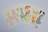 ポストカードセットB。こちらはレアイラストを揃えたラインナップ。