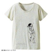 「ポップコーンキャッチTシャツ 受け」レディースのオートミール。