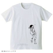 「ポップコーンキャッチTシャツ 受け」メンズのホワイト。