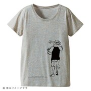 「ポップコーンキャッチTシャツ 投げ」レディースのヘザーグレー。