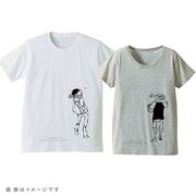 「ポップコーンキャッチTシャツ」は2480円、2枚セットで4200円。左の「受け」がメンズのホワイト、右の「投げ」がレディースのヘザーグレー。