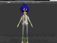 CGムービー「ヤハべえ」の制作画面。