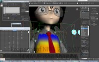 CGムービー「ヤハべえ」の制作画面。