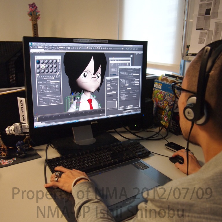 CGムービー「ヤハべえ」の制作風景。