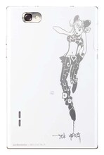 「L－06D JOJO」背面 (C)荒木飛呂彦＆LUCKY LAND COMMUNICATIONS／集英社