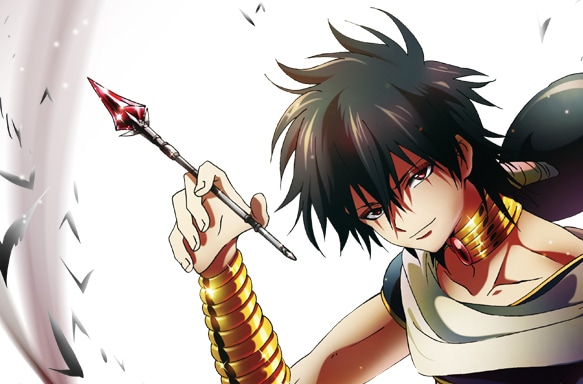 TVアニメ「マギ」のキービジュアル第5弾「ジュダル」。このビジュアルのノートリミングバージョンは「マギ」公式サイトにて公開中だ。