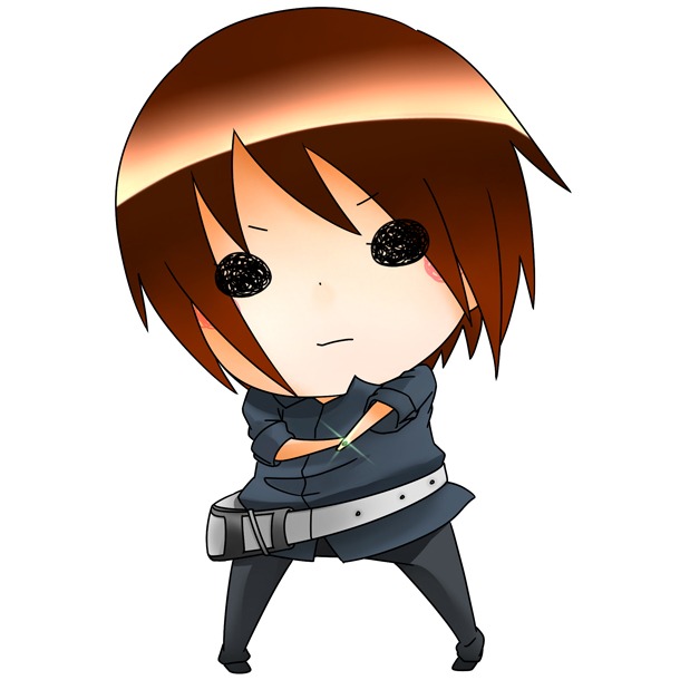 ナノをイメージしたオリジナルキャラクター「ちびナノ」の坂本竜太バージョン。