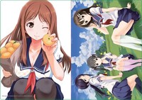 「フォトカノ Your Eyes Only」クリアファイル＆ポストカードセットのクリアファイル。