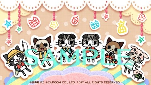 羽海野チカが描き下ろしたアイルーのイラスト。