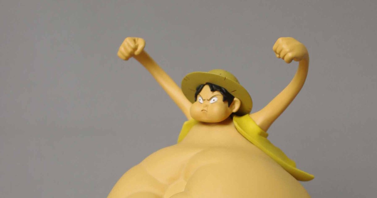 ONE PIECE」ゴムゴムの風船状態のルフィが貯金箱に - コミックナタリー