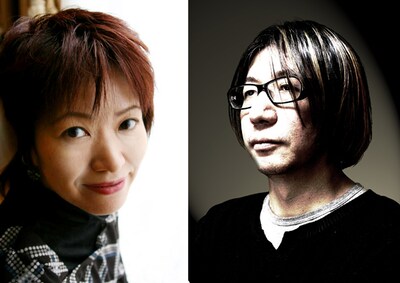 左が西家ヒバリ、右がしりあがり寿。夫婦で「神弓-KAMIYUMI-」へコメントを寄せた。