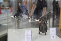 会場に展示されている単行本37巻限定版に付属するフィギュアと、2012年1月に発売されたフィギュア。
