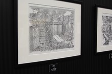 三浦建太郎「ベルセルク」の原画。