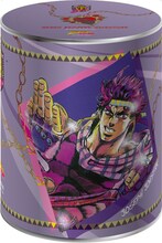 ローソンオリジナルタオルの缶（第2部）。(C)荒木飛呂彦＆LUCKY LAND COMMUNICATIONS/集英社