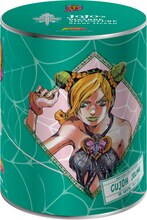 ローソンオリジナルタオルの缶（第6部）。(C)荒木飛呂彦＆LUCKY LAND COMMUNICATIONS/集英社