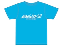 アニメイト・EVA-STORE限定の前売り券に付いてくる「青いＴシャツ」フロント。(C)カラー