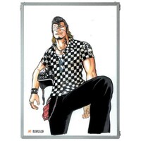 キーチェーンのモチーフになった清広義巳のイラスト。