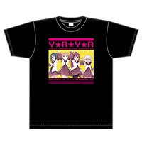 「七森中☆感謝祭オフィシャルTシャツ（生徒会）」3000円（ サイズはSとLの2種類）。