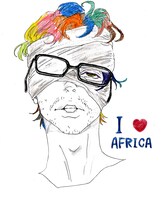 ジョージ朝倉の生サイン入り年賀状に使用されるイラスト。　