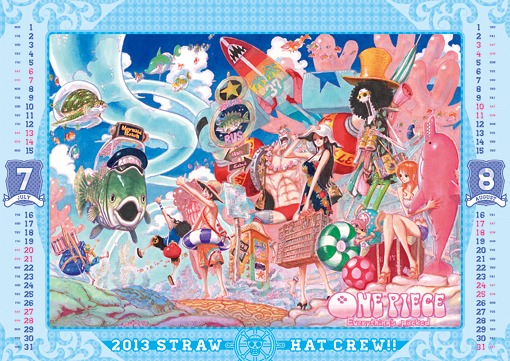 「ONE PIECE」壁掛け型カレンダー (C)尾田栄一郎／集英社