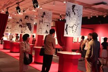 「ベルサイユのばら展」展示風景 (C)池田理代子プロダクション