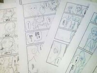 なもりのラフ画やネーム、らくがき。