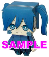 付録の「カゲロウデイズ」エネのペーパークラフト