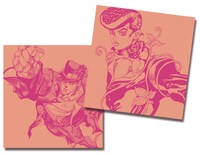 9月20日から24日まで配布される空条承太郎と東方仗助が描かれたCDケース。