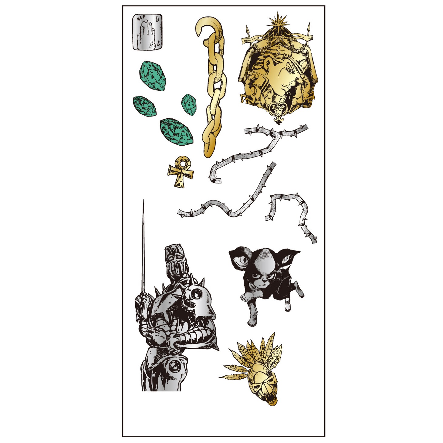 「ジョジョの奇妙な冒険 第3部 スターダストクルセイダースA デコレーションシール」(C)荒木飛呂彦&LUCKY LAND COMMUNICATIONS/集英社