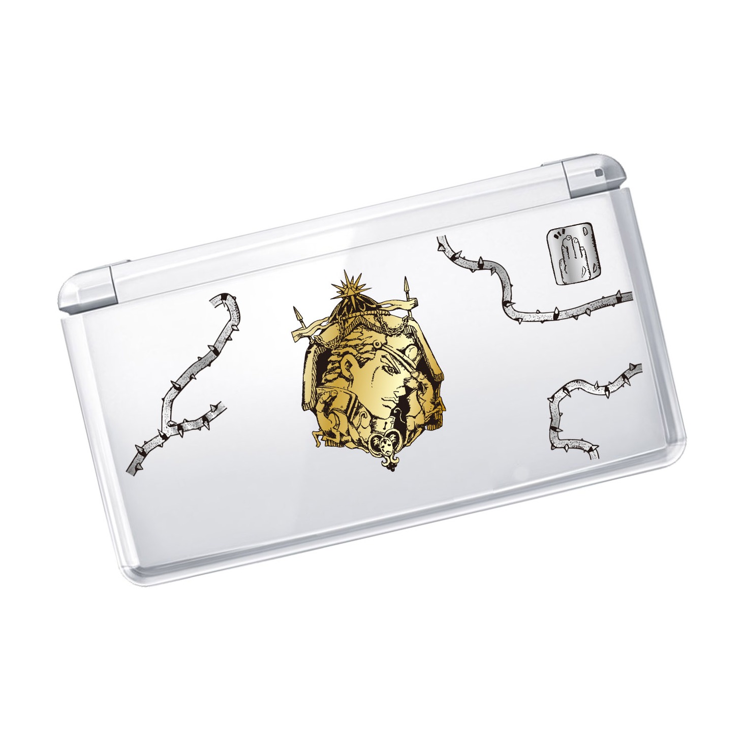 「ジョジョの奇妙な冒険 第3部 スターダストクルセイダースA デコレーションシール」の使用例。(C)荒木飛呂彦&LUCKY LAND COMMUNICATIONS/集英社