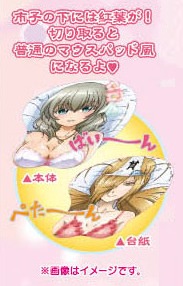 「貧乏神が！」市子の立体マウスパッドのイメージ。 (C)助野嘉昭／集英社・「貧乏神が！」製作委員会