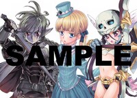 3作品コラボ色紙のイメージ。