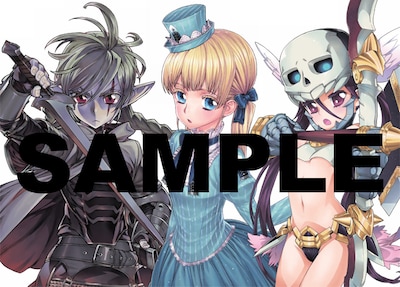 3作品コラボ色紙のイメージ。