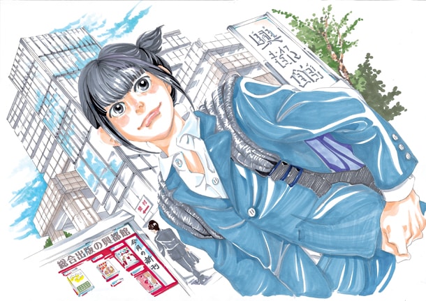 「重版出来！」第1話の扉イラスト。