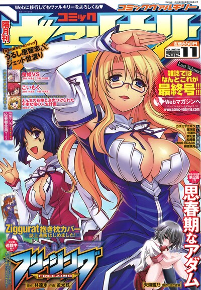コミックヴァルキリー最終号となる11月号。