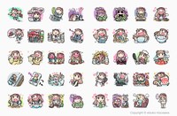 「食いしんぼう OL もぐ美」のサンプル画面。(C)etsuko mizusawa (C)ソニー・デジタルエンタテインメント