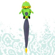 「フィギュるみ エコーズACT1⇒ACT2 REVERSIBLE」のACT1。 (C)LUCKY LAND COMMUNICATIONS/集英社