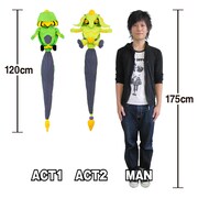 「フィギュるみ エコーズACT1⇒ACT2 REVERSIBLE」 は120cmと等身大。(C)LUCKY LAND COMMUNICATIONS/集英社