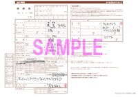 購入特典の「婚姻届」。おかしな注意書きなど、細部にも工夫が凝らされている。