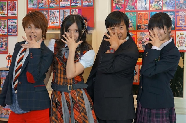 写真左から西川貴教、古川愛李、カジポン、明坂聡美。