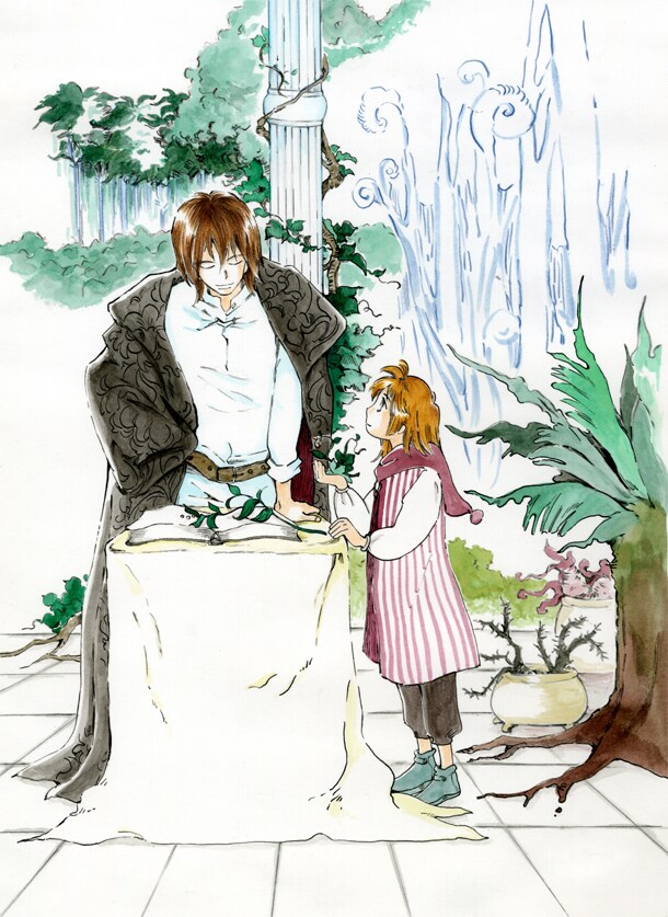 「イーフィの植物図鑑」扉イラスト