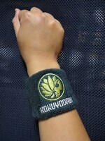 「黒曜谷高校ストレイドッグス」リストバンドの黒曜谷ブラック。