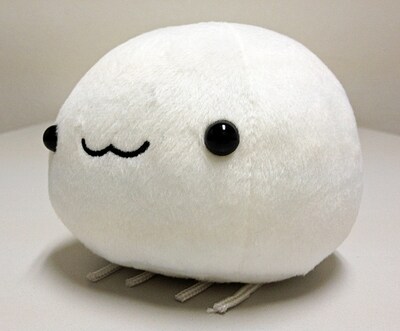 なもりくらげのぬいぐるみ。「くらげとほっこりお風呂セット なもりくらげぬいぐるみ付き特別版」に付いてくる。