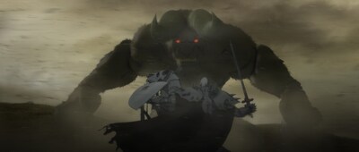 英語版予告編で初公開となった「降臨」の1シーン。（c）三浦建太郎（スタジオ我画）・白泉社/BERSERK FILM PARTNERS