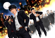 吉瀬狂助原作、霧科拓徒作画「ギャングスターアイランド」カット