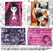 楳図かずお「洗礼」ポーチ発売、ボーダーなど柄は4種類