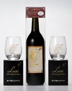 「ふじの井 うる星やつら ラムちゃんのリキュール（ラム＆チョコ）とグラスのセット」（c）高橋留美子／小学館